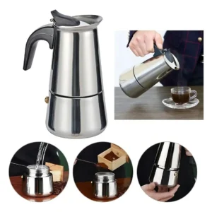 Cafeteira Italiana Expresso 200ml Em Inox Para 4 Xícaras - Imagem 6