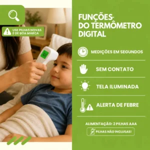 Kit Monitor de Pressão Digital e Oxímetro com Termômetro Infravermelho para Testas - Imagem 3