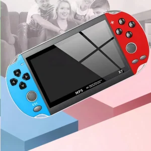 Máquinas Portáteis De Videogame Para Adultos E Crianças X7 Cor Azul Vermelho - Imagem 3