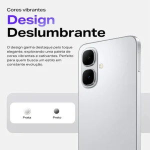 Smartphone Infinix Smart 10 4GB RAM 256GB SSD Câmera 8MP + IA, Tela 6.67 HD+ 120Hz, Bateria 5000mAh, Processador T7250, Android 15 Go, Dual Chip - Preto - Imagem 8