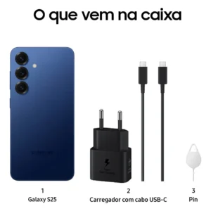Samsung Galaxy S25 5G, 256GB, 12GB, Câmera Tripla - Azul marinho - Imagem 7