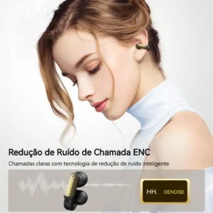 Fone de Ouvido Bluetooth Oraolo OE02 TWS Clip-ear sem Fio Preto - Imagem 2