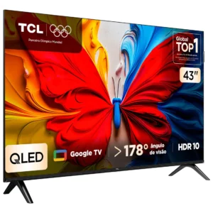 Smart TV TCL 43 Polegadas Full HD QLED S5K WiFi Bluetooth Google TV 2 HDMI HDR10 Dolby Audio 43S5K - Imagem 2