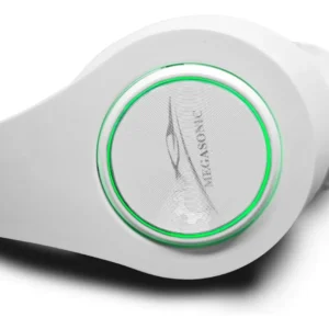 Fone De Ouvido Over-ear Sem Fio Megasonic B39 Branco Com Luz Led - Imagem 4