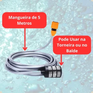 Lavadora Lava Jato Portátil Alta Pressão 2 Baterias Recarregáveis 48v Sem Fio Maleta Preto 50 Hz X 60 Hz - Imagem 7