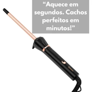 Hatteker Modelador Profissional 9 Mm Cerâmico Cachos Finos E Definido Cor Rose - Imagem 5