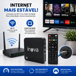 Inova tv box 4k TV Box 4K 6ª geração DIG-7021 - Imagem 4