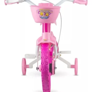 Bicicleta Infantil Aro 12 Nathor Flower Rosa Menina 2-5 Anos - Imagem 5