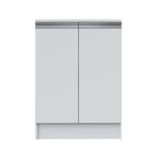 Despensa Estreita 60cm Branco| Dispensa para Cozinha | Nicho Com Porta | Balcão Estreito Para Cozinha, Lavanderia, Banheiro, Sala | Aparador em Mdf Modulado | Entregue Montado | Ejv Shoop - Imagem 3