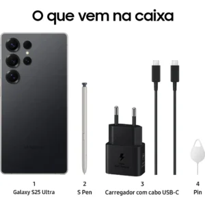 Celular Samsung Galaxy S25 Ultra 5g, 256gb, 12gb, Câm. Quád. Titanium Black - Imagem 8