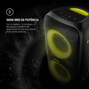 Caixa de Som Bluetooth WAAW By Alok Infinite 100 - Imagem 5