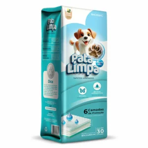 Tapete Higiênico 80x60 30un Pata Limpa Descartável Cachorro Pet Cão Fralda Manta Absorvente - Imagem 1