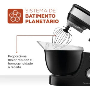 Batedeira Planetária, Mondial, 700W - BP-01P-B - Imagem 4