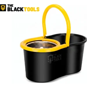 Mop Giratório 360° Balde Inox 8 Litros Centrífuga C/ 2 Refis - Imagem 5