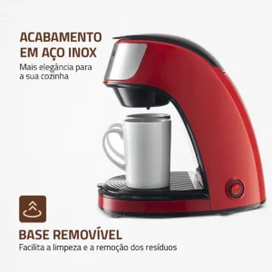 Cafeteira Elétrica C-42 com 2 Xícaras Mondial Cor Vermelho - Imagem 6