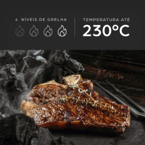 Fritadeira Elétrica Air Fryer 8 em 1 Wap Barbecue Heat Digital Wc Ab1030 - Imagem 5