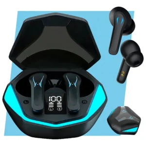 Fone de Ouvido Casenn G9S Bluetooth TWS Gamer Preto com Microfone e LED - Imagem 3