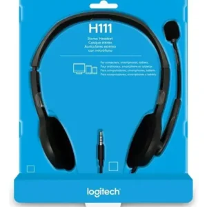Headset com fio H111 com Microfone com Redução de Ruído e Conexão 3,5mm BT 1 Unidade Logitech - Imagem 4