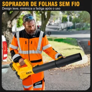 Soprador De Folhas Elétrico Profissional Turbo Super Potente 60000rpm RPM Bateria Bivolt Sem Fio - Mestri M136 - Imagem 7