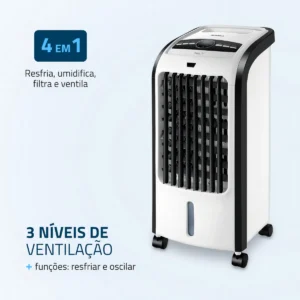 Climatizador Flash Air Mondial Branco/preto 80w Cl-03 - Imagem 2
