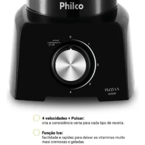 Liquidificador Philco 2,7L 4 Velocidades 1050W PLQ11A - Imagem 5