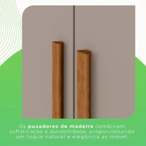 Guarda-roupa Casal 6 Portas 2 Gavetas França Wt Espresso Móveis - Imagem 4
