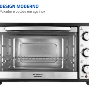 Forno Elétrico 52L Grand Family II, Mondial 1800W FRN-52-B - Imagem 6