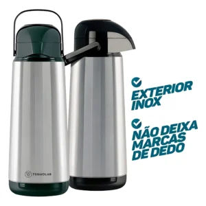Garrafa Termica Lumina 9751 Termolar - 1 Litro - Aço Inox - Imagem 3