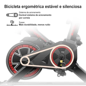 Bicicleta Ergométrica Meta Parts Spinning X11 Cor Preto/Vermelho - Imagem 4