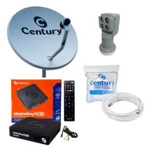 Antena Parabólica Digital Banda Ku 60cm Midiabox Century - Imagem 1