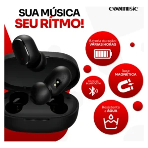 Fone De Ouvido Bluetooth 5.1 Sem Fio Tws Wireless Bateria Longa Duração E Conexão Rápida Coolmusic - Imagem 4