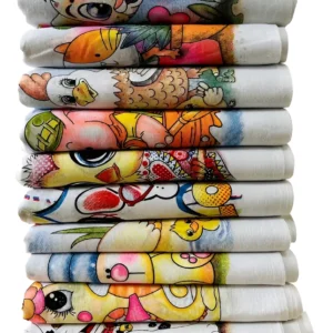 Kit 10 Pano De Prato Estampado 100% Algodão - 38cm X 63cm - Imagem 1