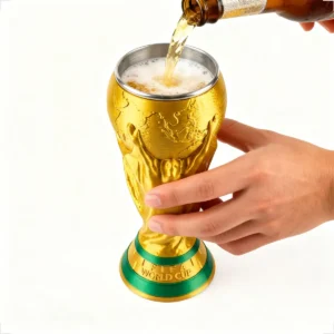 Copo Taça Copa Do Mundo 2026 Trofeu Fifa Premium 500ml Ouro - Imagem 1