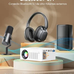 Projetor Profissional Android 4k Portátil 5g Wifi Full Hd - Imagem 8