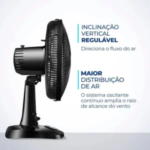 Ventilador de Mesa 30cm Super Power Mondial 60W VSP-30-B - Imagem 4