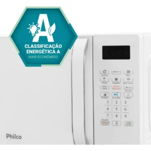 Micro-ondas Philco 20L Branco Pintura Limpa Fácil PMO23B - Imagem 6