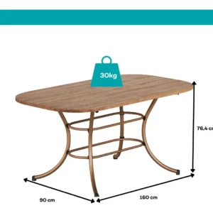 Conjunto Sala De Jantar Mesa E 6 Cadeiras Fênix Carraro Rose - Imagem 4