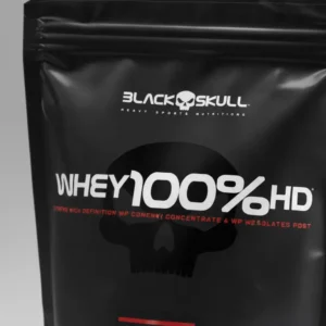 Whey 100% Hd Refil Black Skull - 900g (wpc, Wpi E Wph) Sabor Morango - Imagem 5