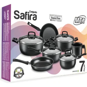 Conjunto Antiaderente Safira 7 Pcs Cereja Mta - Imagem 4