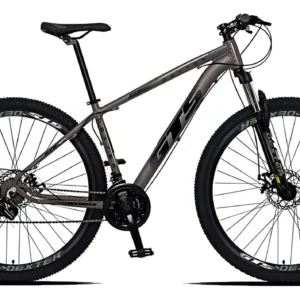 Bicicleta Aro 29 Gts Dexter 24 Marchas Freio A Disco Cor Grafite Com Preto Tamanho Do Quadro 21 - Imagem 1