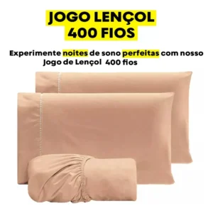 Jogo Lençol Casal 3pç 400 Fios Hipercal Conforto Macio - Imagem 5