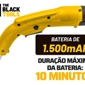 Roçadeira Aparador Grama A Bateria Recarregável 460w Profissional Com Acessórios Tcg12b The Black Tools - Imagem 4