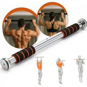Barra De Porta Ajustável Artezenato Apoio Regulável 60 A 100cm Flexão Fixa Musculação Crossfit - Imagem 1