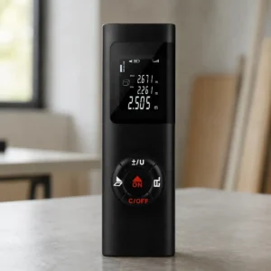Trena Laser 40m Recarregável Com Cabo Usb Medidor Digital De Distância Área Volume Precisão ±2mm Fácil De Usar Para Obra Reforma Parede Cômodo Altura Mede Sozinho Sem Fita Eletric Teck - Imagem 1
