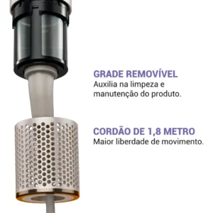 Secador De Cabelos Philco PSC3500 4 Em 1 dobrável Motor BLDC Prateado - Imagem 7