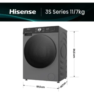 Lava E Seca Hisense 11kg Titanium Conectada Cinza-escuro - Imagem 5