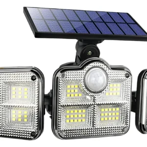 Led 3 Luminária Solar Com Sensor De Movimento Lâmpadas 122 - Imagem 1