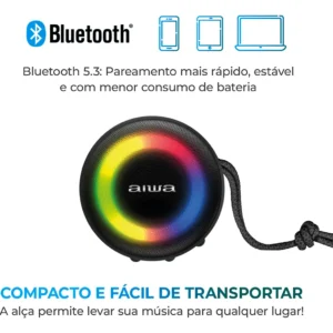 Caixa De Som Speaker Bluetooth Aws-sp-02 Aiwa - Imagem 8