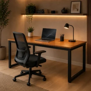 Mesa Industrial Corporativa 150cm Para Escritório Moderno - Imagem 3