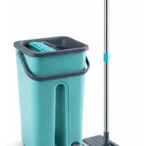 Rodo Flat Mop Limpeza Profissional 2 Refil Mopi Com Balde 5 - Imagem 3